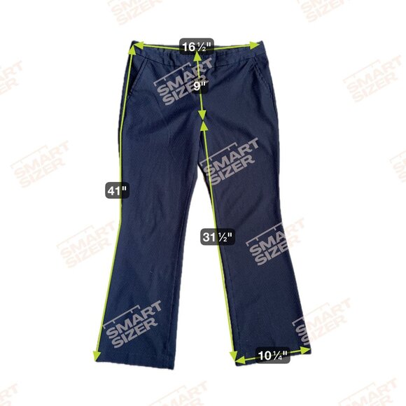 Express Womens Columnist Bootcut Pants Size 10R Polyester & Rayon Blend Black - Picture 3 of 6